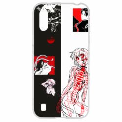 Чехол для Samsung A01/M01 Anime collage - PrintSalon