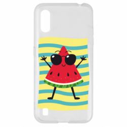 Чехол для Samsung A01/M01 Арбуз на пляже - PrintSalon
