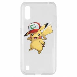 Чехол для Samsung A01/M01 Ash's hat Pikachu - PrintSalon
