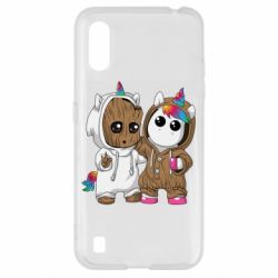 Чехол для Samsung A01/M01 Baby Groot And Unicorn - PrintSalon