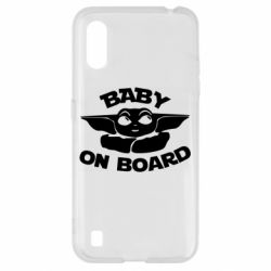 Чехол для Samsung A01/M01 Baby on board yoda - PrintSalon