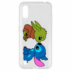 Чехол для Samsung A01/M01 Baby Yoda And Stitch - PrintSalon