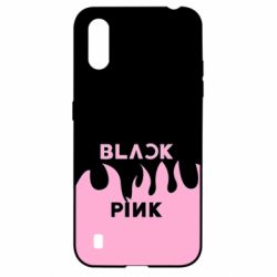 Чехол для Samsung A01/M01 Blackpink pink fire - PrintSalon