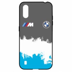 Чехол для Samsung A01/M01 BMW logo and gray background - PrintSalon