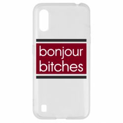 Чехол для Samsung A01/M01 Bonjour bitches - PrintSalon