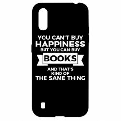 Чехол для Samsung A01/M01 Books are happiness - PrintSalon