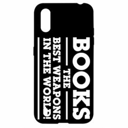 Чехол для Samsung A01/M01 Books the best weapons in the world - PrintSalon