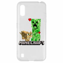 Чехол для Samsung A01/M01 Creeper and Cat - PrintSalon