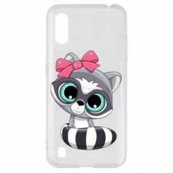 Чехол для Samsung A01/M01 Cute raccoon - PrintSalon