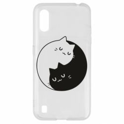 Чехол для Samsung A01/M01 Cute yin yang cats