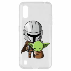 Чехол для Samsung A01/M01 Din Djarin And The Child - PrintSalon