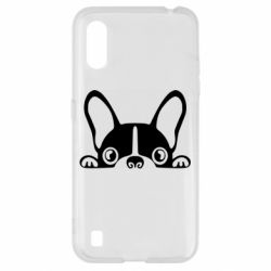 Чехол для Samsung A01/M01 French Bulldog Puppy - PrintSalon