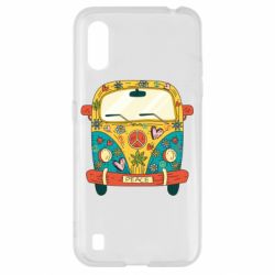 Чехол для Samsung A01/M01 Hippie bus - PrintSalon