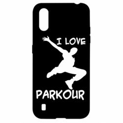 Чехол для Samsung A01/M01 I love parkour - PrintSalon