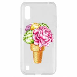 Чехол для Samsung A01/M01 Ice cream flowers - PrintSalon