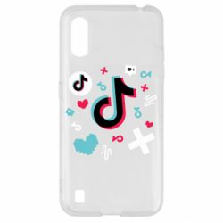 Чехол для Samsung A01/M01 Icons TIK TOK - PrintSalon