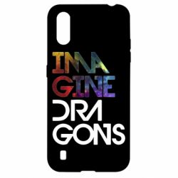 Чехол для Samsung A01/M01 Imagine Dragons and space - PrintSalon