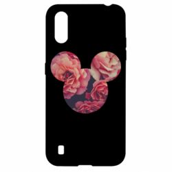 Чехол для Samsung A01/M01 Inner world flowers mickey mouse