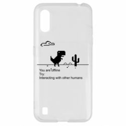 Чехол для Samsung A01/M01 Internet Dinosaur - PrintSalon