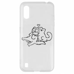 Чехол для Samsung A01/M01 Кот Саймона Любовь