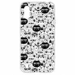 Чохол для Samsung A01 / M01 Коти патерн - PrintSalon