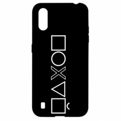 Чехол для Samsung A01/M01 Квадрат круг икс треугольник квадрат - PrintSalon