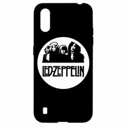 Чехол для Samsung A01/M01 Led Zeppelin in a circle - PrintSalon