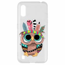 Чехол для Samsung A01/M01 Little owl with feathers - PrintSalon