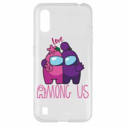 Чехол для Samsung A01/M01 Love is Among Us - PrintSalon