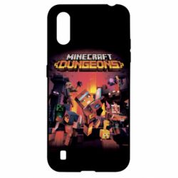 Чехол для Samsung A01/M01 Minecraft Dungeons new - PrintSalon