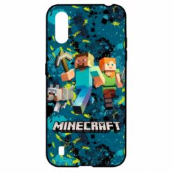 Чохол для Samsung A01 / M01 Minecraft Steve Alex And Dog - PrintSalon