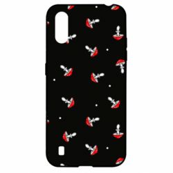 Чехол для Samsung A01/M01 Мухоморы