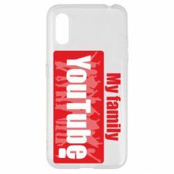 Чехол для Samsung A01/M01 My family youtube - PrintSalon