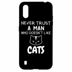 Чехол для Samsung A01/M01 Не любит котов - не доверяй
