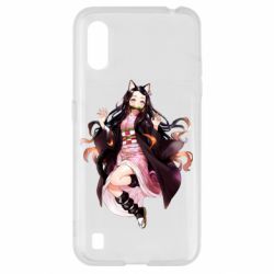 Чохол для Samsung A01 / M01 Nezuko cat - PrintSalon