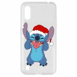 Чехол для Samsung A01/M01 Новогодний Стич