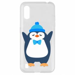 Чехол для Samsung A01/M01 Penguin in a hat - PrintSalon