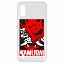 Чехол для Samsung A01/M01 Poster samurai Cyberpunk - PrintSalon