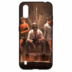 Чехол для Samsung A01/M01 Pubg on the throne - PrintSalon