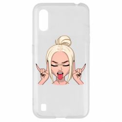 Чехол для Samsung A01/M01 Punk Girl-PrintSalon Чехол для Samsung A01/M01 Punk Girl