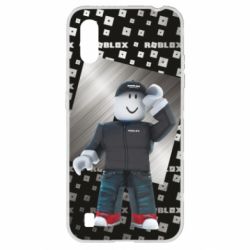 Чохол для Samsung A01 / M01 Roblox And Metal Logo - PrintSalon