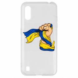 Чехол для Samsung A01/M01 Рука с украинским флагом - PrintSalon