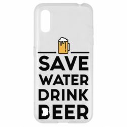Чехол для Samsung A01/M01 Save water Drink beer - PrintSalon