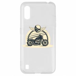 Чехол для Samsung A01/M01 Skull and Bike - PrintSalon