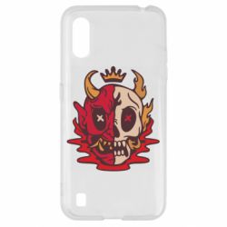 Чехол для Samsung A01/M01 Skull face - PrintSalon