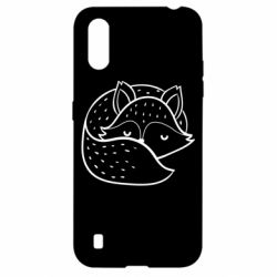 Чехол для Samsung A01/M01 Sleeping fox - PrintSalon