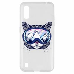 Чехол для Samsung A01/M01 Snowboard Cat - PrintSalon