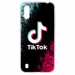 Чехол для Samsung A01/M01 Tiktok spray art - PrintSalon