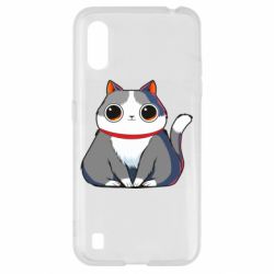 Чохол для Samsung A01 / M01 Товстий котик з великими очима-PrintSalon Чохол для Samsung A01 / M01 Товстий котик з великими очима