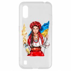 Чехол для Samsung A01/M01 Украинская девушка в венку - PrintSalon